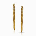 Bold 18K Yellow Gold Hoop Earrings