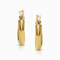 Classic Round 18K Yellow Gold Hoop Earrings