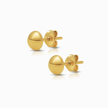 Dome Stud Earrings in 18K Yellow Gold - Small