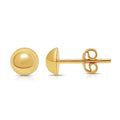 Dome Stud Earrings in 18K Yellow Gold - Small
