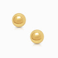 Dome Stud Earrings in 18K Yellow Gold - Small