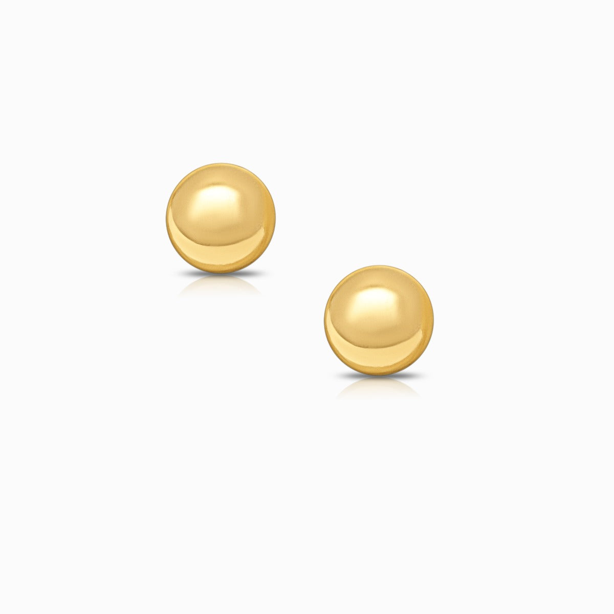Simple Ball Stud Earring in 18K Yellow Gold - Small