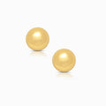 Dome Stud Earrings in 18K Yellow Gold - Medium