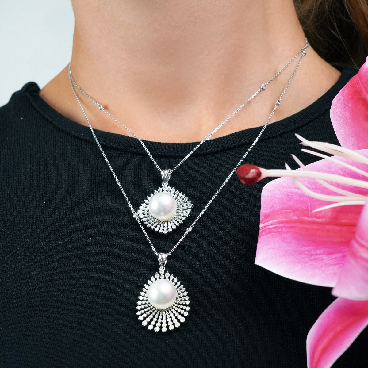 Fancy South Sea Water Pearl Pendant - Drop Shaped