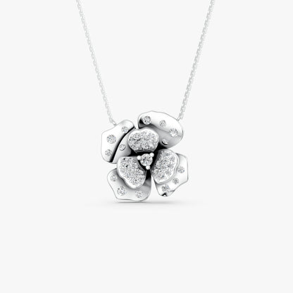 Rosea Fiorita Diamond Pendant in 18K Gold
