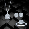 Comfy Cushion Look Diamond Jewellery Set - 1