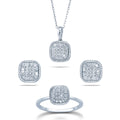 Comfy Cushion Look Diamond Jewellery Set - 1