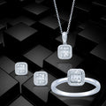Comfy Cushion Look Diamond Jewellery Set - 4