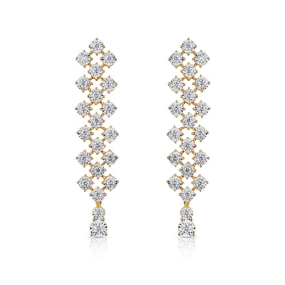 Elegant - Joie diamond earrings in 18K yellow gold