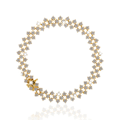 Classic Joie diamond bracelet in 18K yellow gold