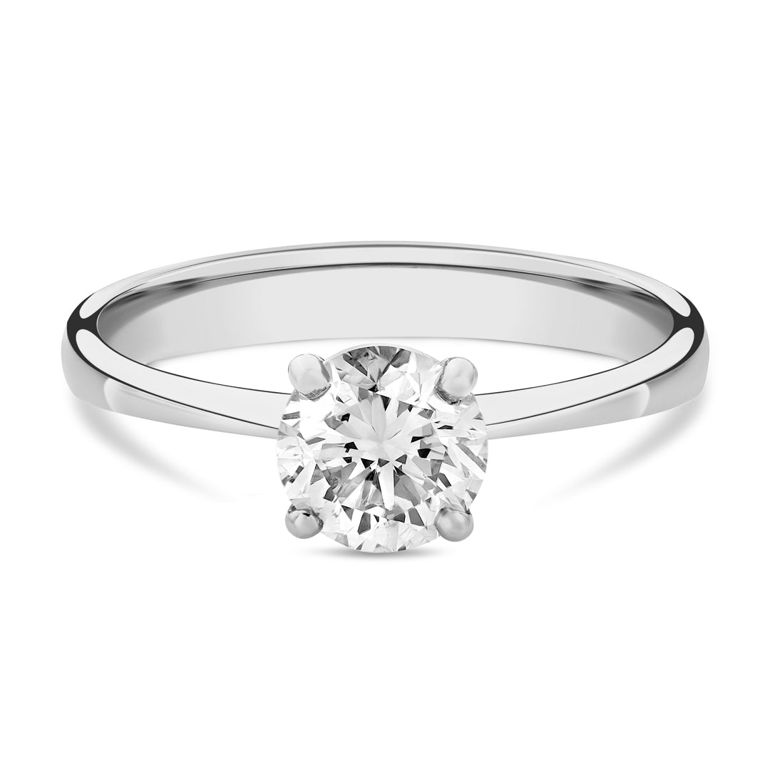 2 Carat Natural Round Diamond Solitaire Ring