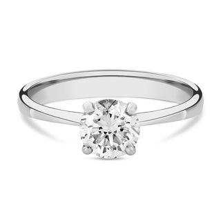 0.75 Carat Natural Round Diamond Solitaire Ring