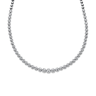 2.5 Carat Diamond Tiger Prong Tennis Necklace
