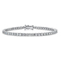 1.5 Carat Solitaire Tennis Diamond Bracelet in 18K White Gold