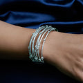 Starlit Splendor: Red Carpet Diamond Bangle