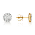 Daily wear diamond earrings in 18K yellow gold-1.5