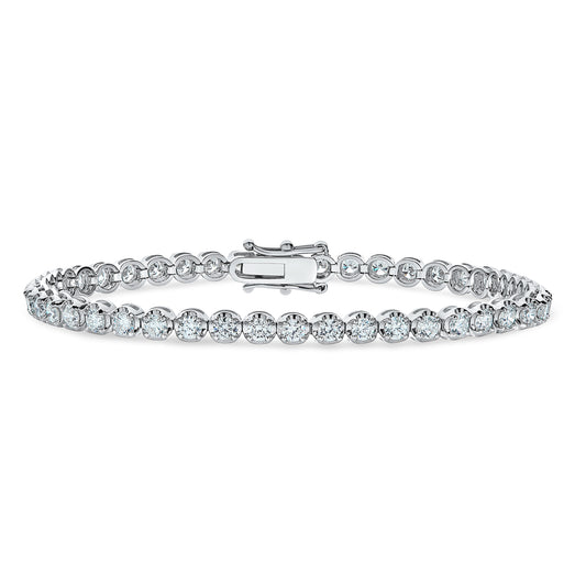 6 Carat Fierce Radiance Tiger-Prong Diamond Tennis Bracelet