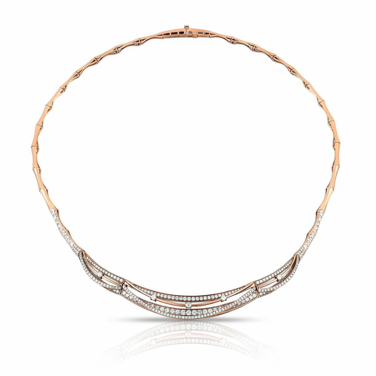 midnight rose luxury diamond necklace by Liali jewellery - shop diamond jewellery through www.lialijewellery.com 