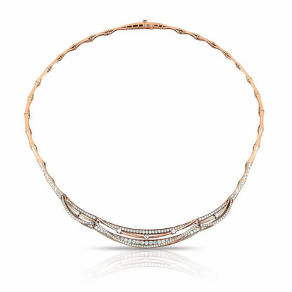 midnight rose luxury diamond necklace by Liali jewellery - shop diamond jewellery through www.lialijewellery.com 