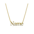 Personalised Name Pendant in plain 18 Karat Gold