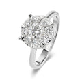 5 carat look diamond ring in 18K gold
