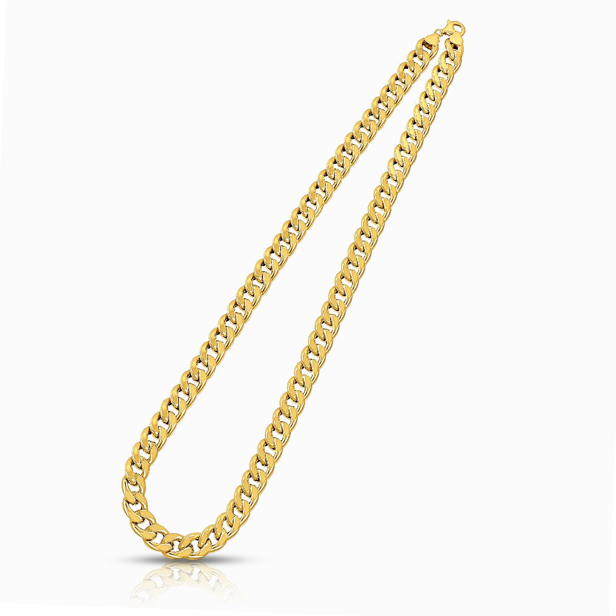 Bold Curb Link 18K Gold Necklace