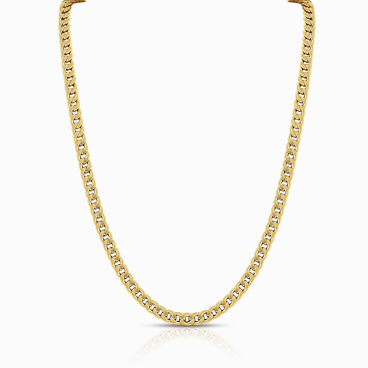 Classic Curb Link 18K Gold Necklace