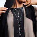 Sakura Y-Necklace with Pearl & Turquoise
