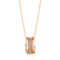 Midnight Rose Diamond Pendant - Medium