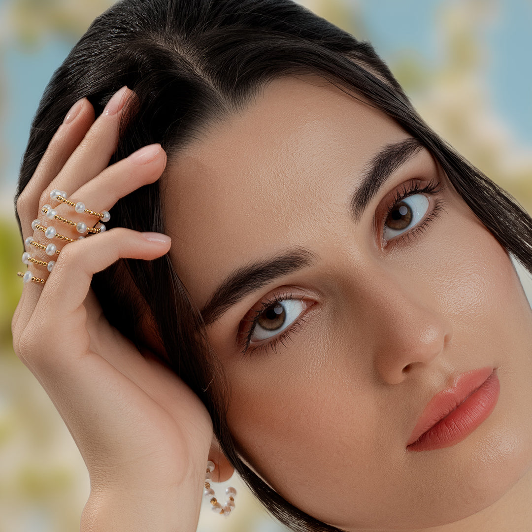 Miyabi Pearl Wrap Ring in 18K Yellow Gold