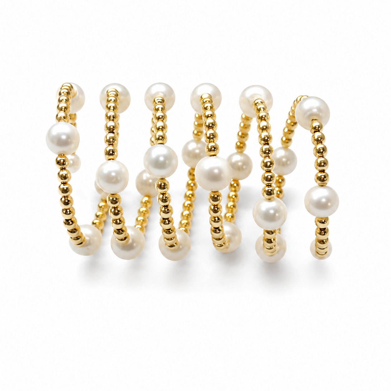 Miyabi Pearl Wrap Ring in 18K Yellow Gold