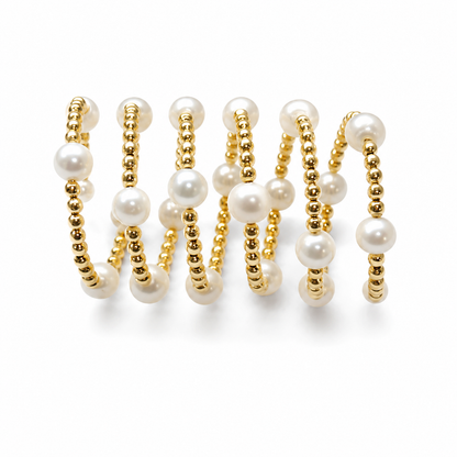 Miyabi Pearl Wrap Ring in 18K Yellow Gold