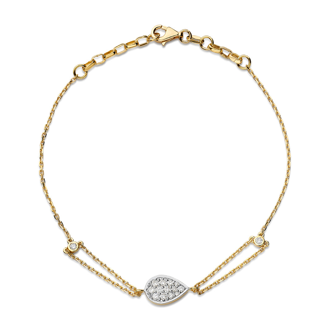 Pear Shaped diamond Bracelet