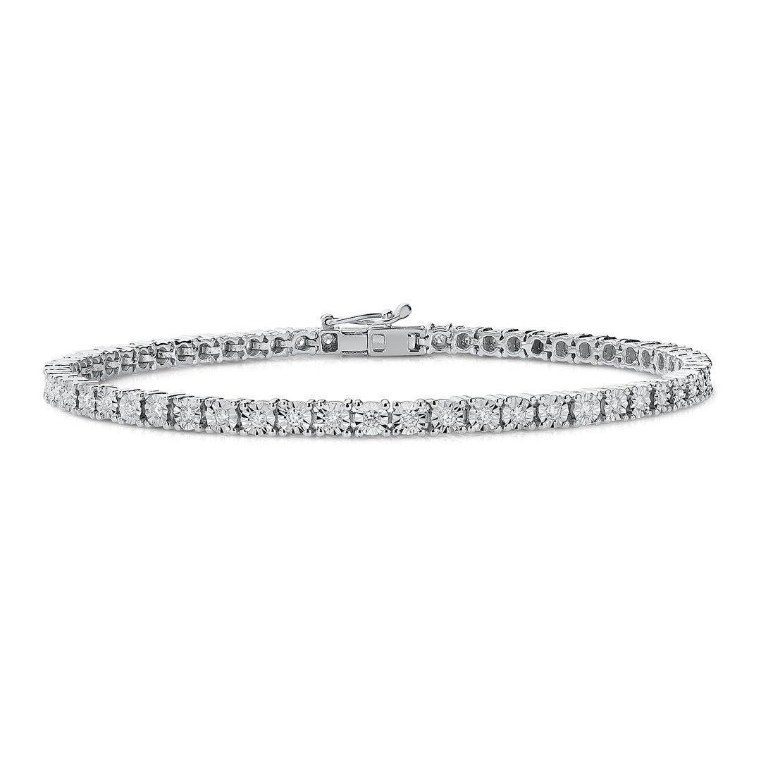2 Carat Tennis bracelet in 18K Gold and Diamonds