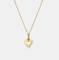 Open Heart Pendant in 18K Yellow Gold
