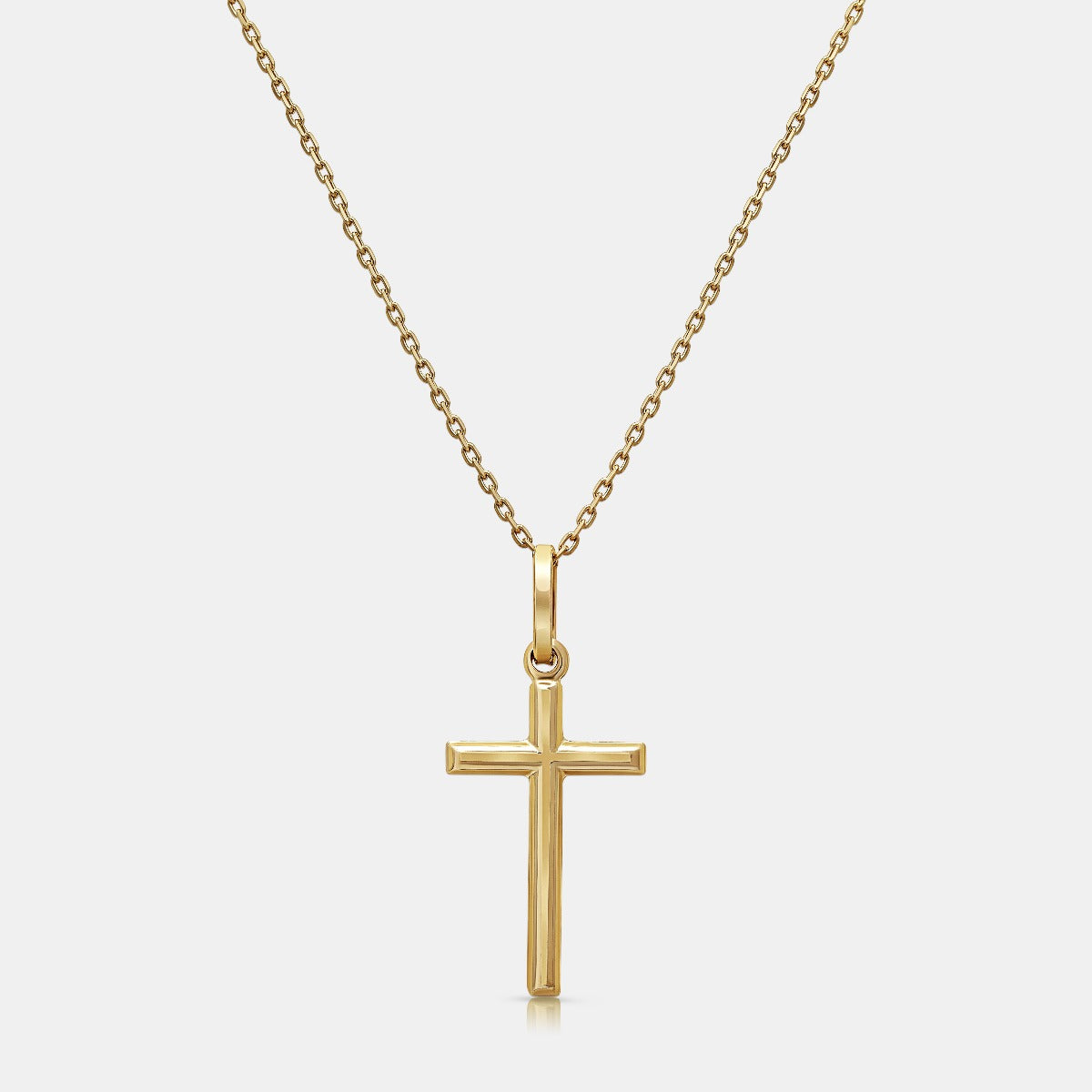 Cross Pendant in 18K Yellow Gold