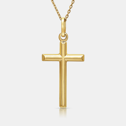 Cross Pendant in 18K Yellow Gold - Medium