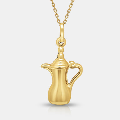 Dallah Pendant in 18K Yellow Gold