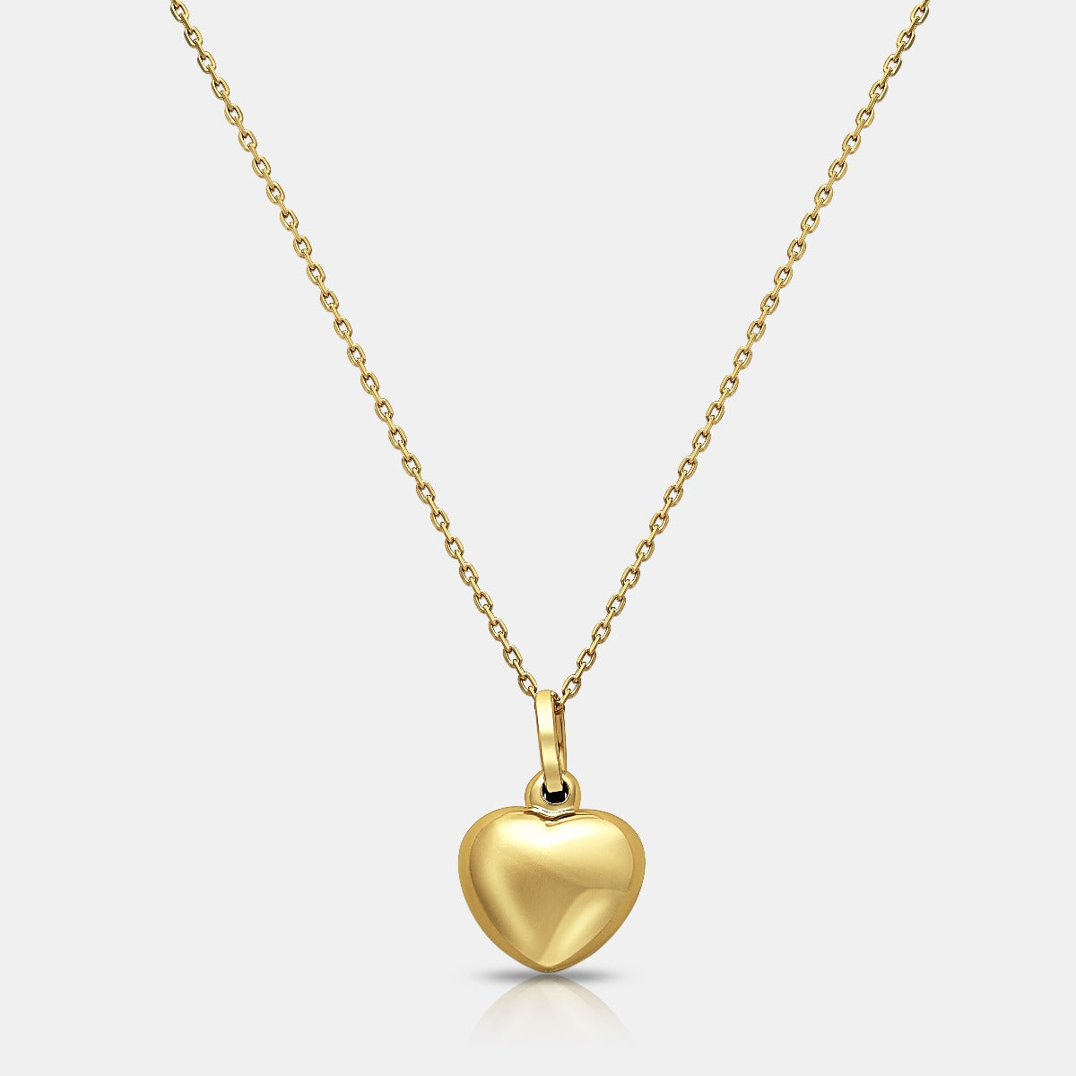 Heart Pendant in 18K Yellow Gold - Medium