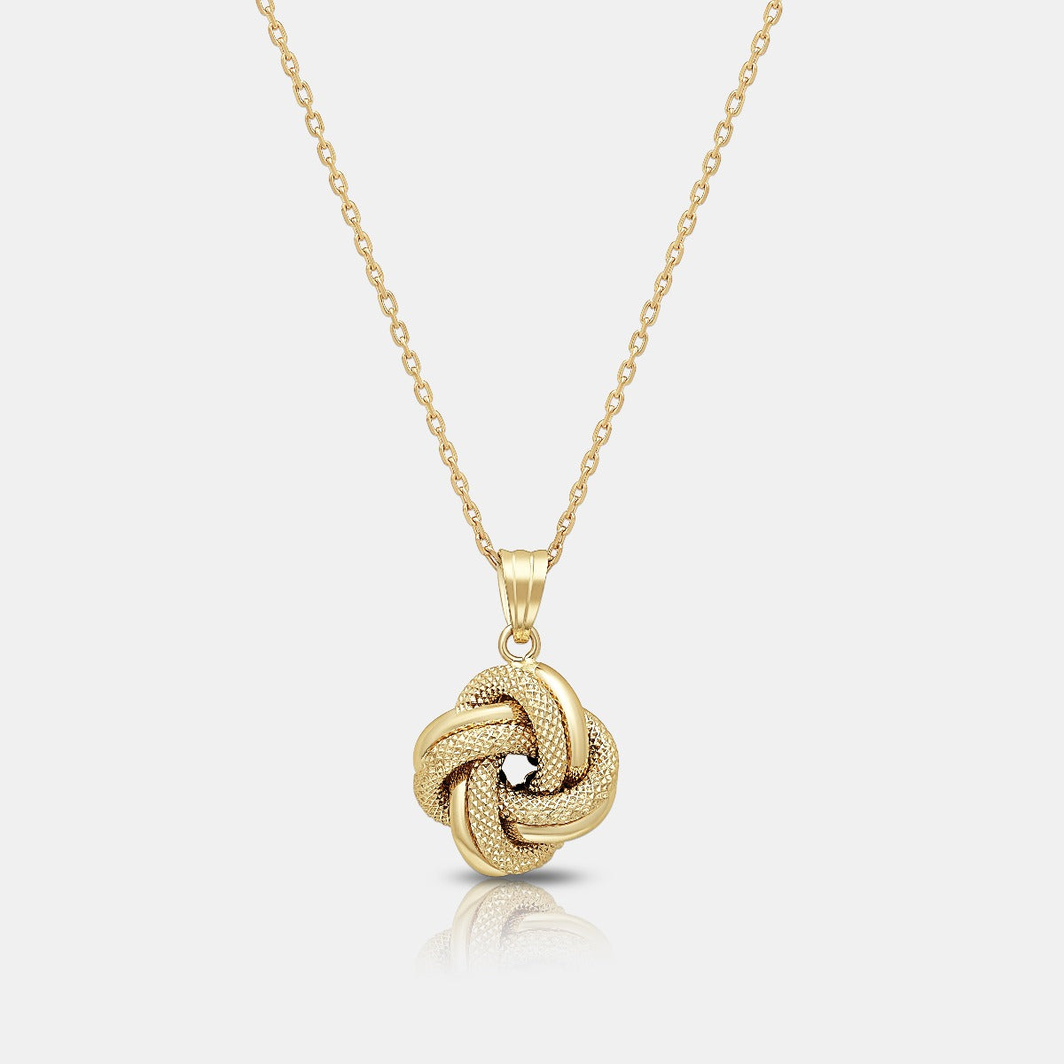 Infinity Knot Pendant in 18K Yellow Gold - Medium