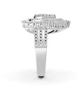 Mirage Large Pear Diamond Engagement Ring in White Gold