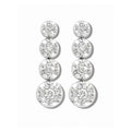 Tennis Graduated Diamond Drop Earrings