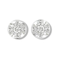 Diamond stud Earrings in 18K White Gold