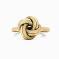 Textured Knot 18K Yellow Gold Ring