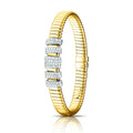 Tessitore Fancy Bangle in 18K Yellow Gold - Regular