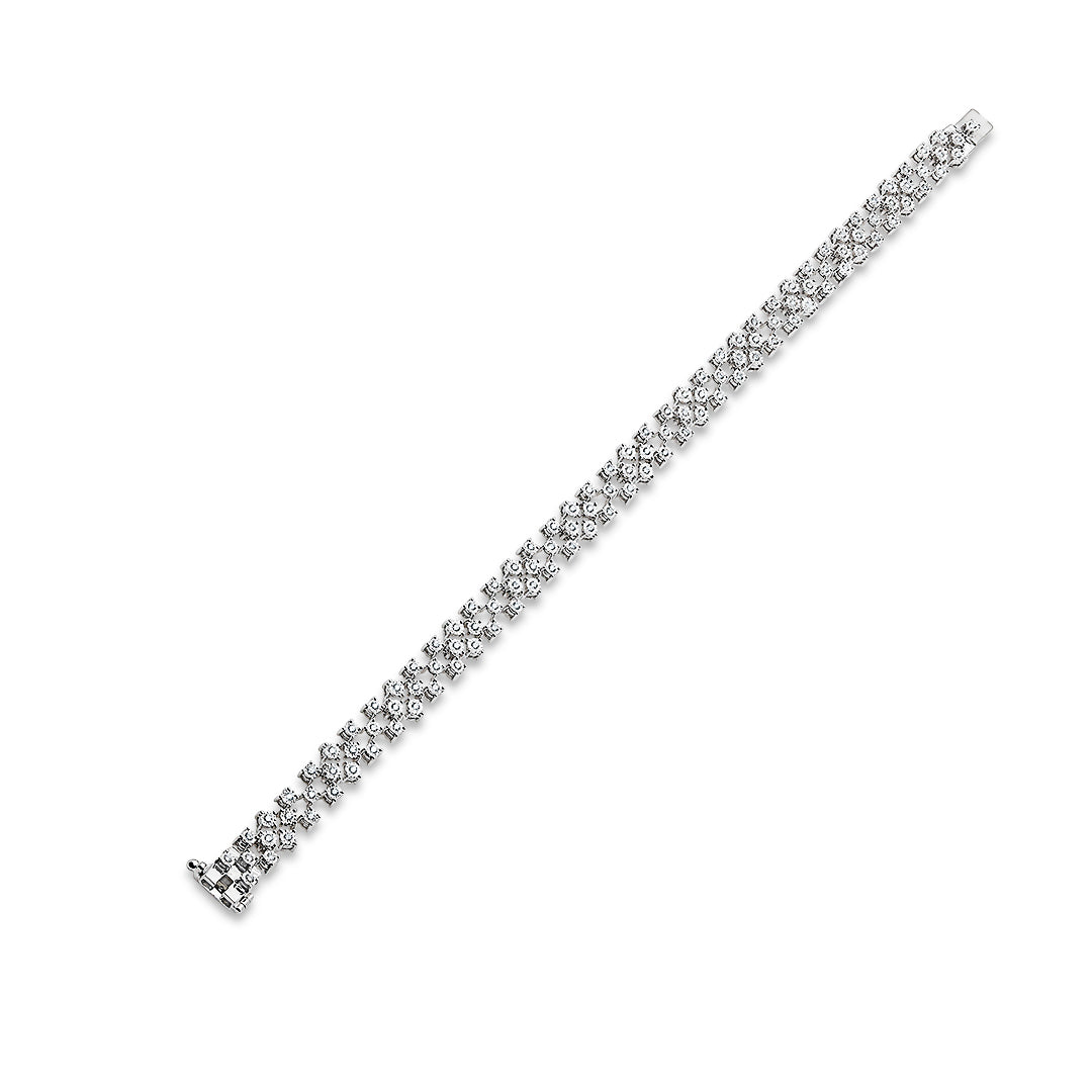 Modern Diamond Bracelet as par of a wedding set