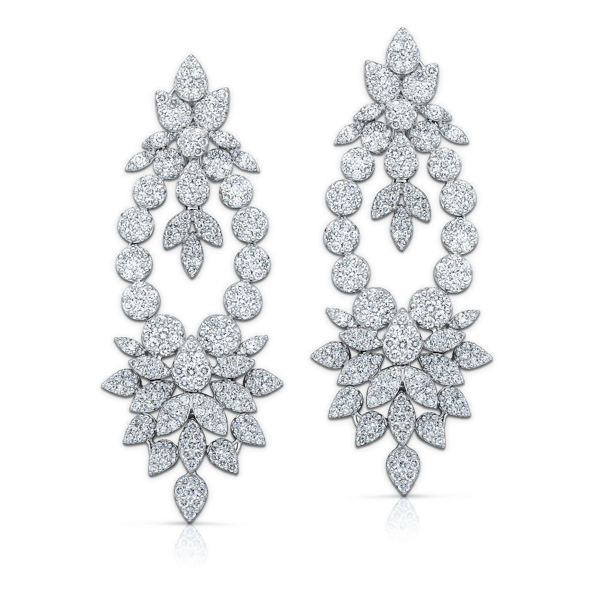 Celestial Bloom Diamond Bridal Necklace Set