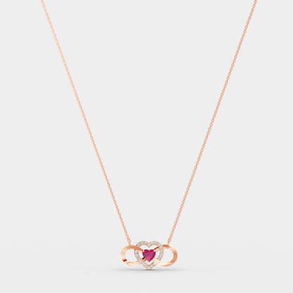 Eternal Ruby Heart Pendant
