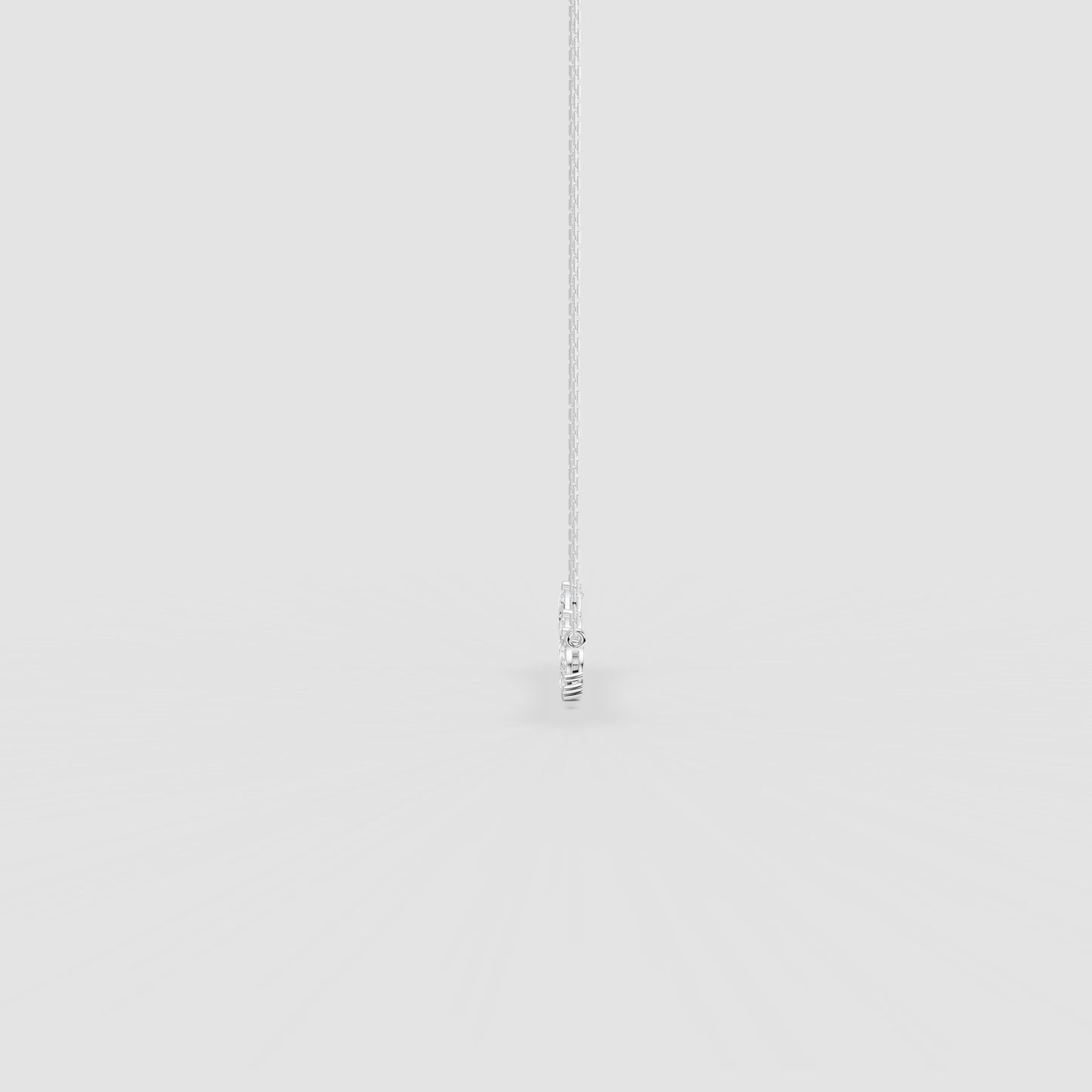 Red Carpet Elegant Marquise Diamond Curve Pendant With Chain