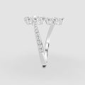 Red Carpet Blooming Petal Diamond Wrap Ring 18k Gold